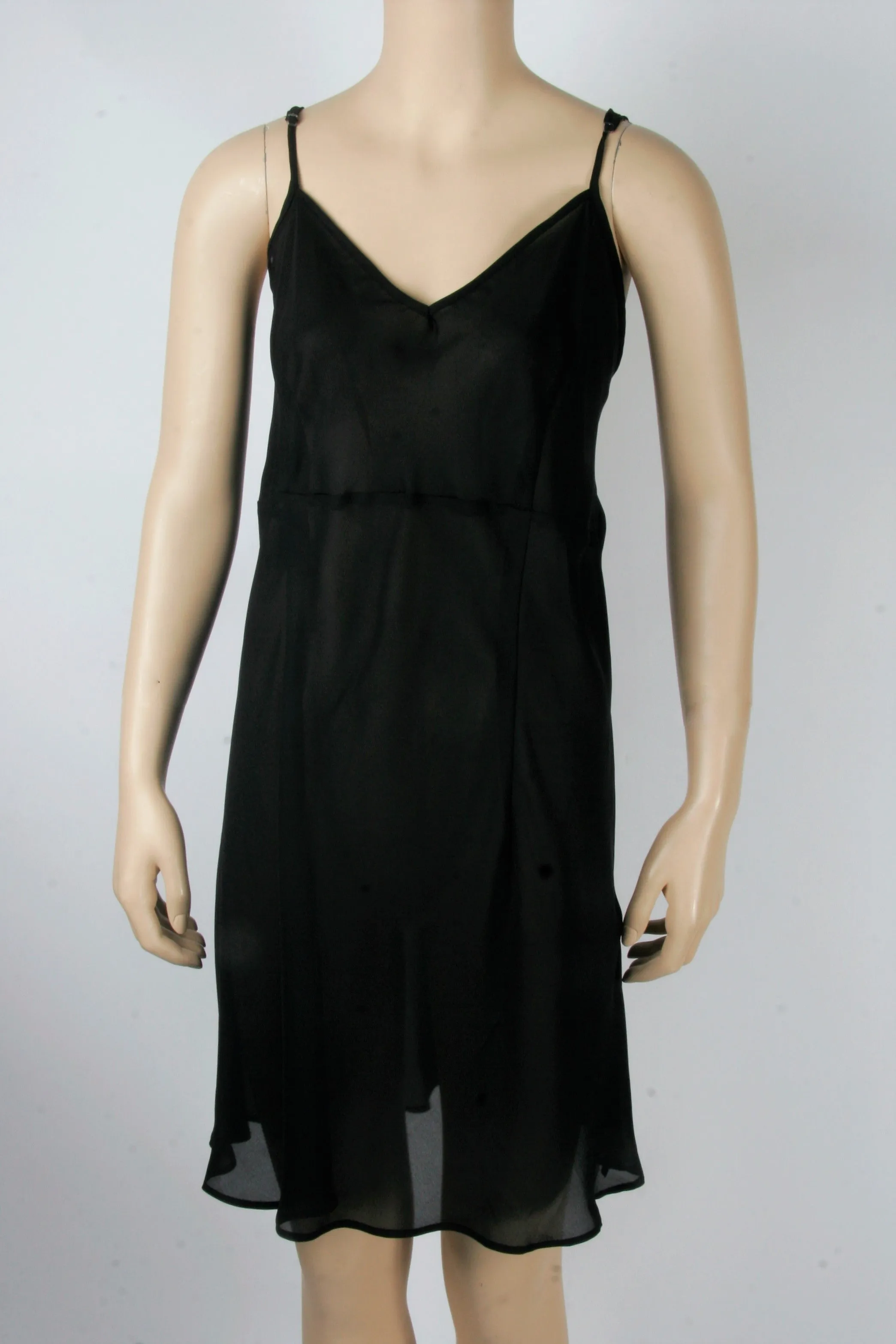 Sheer Chiffon Slip Dress-Size Medium