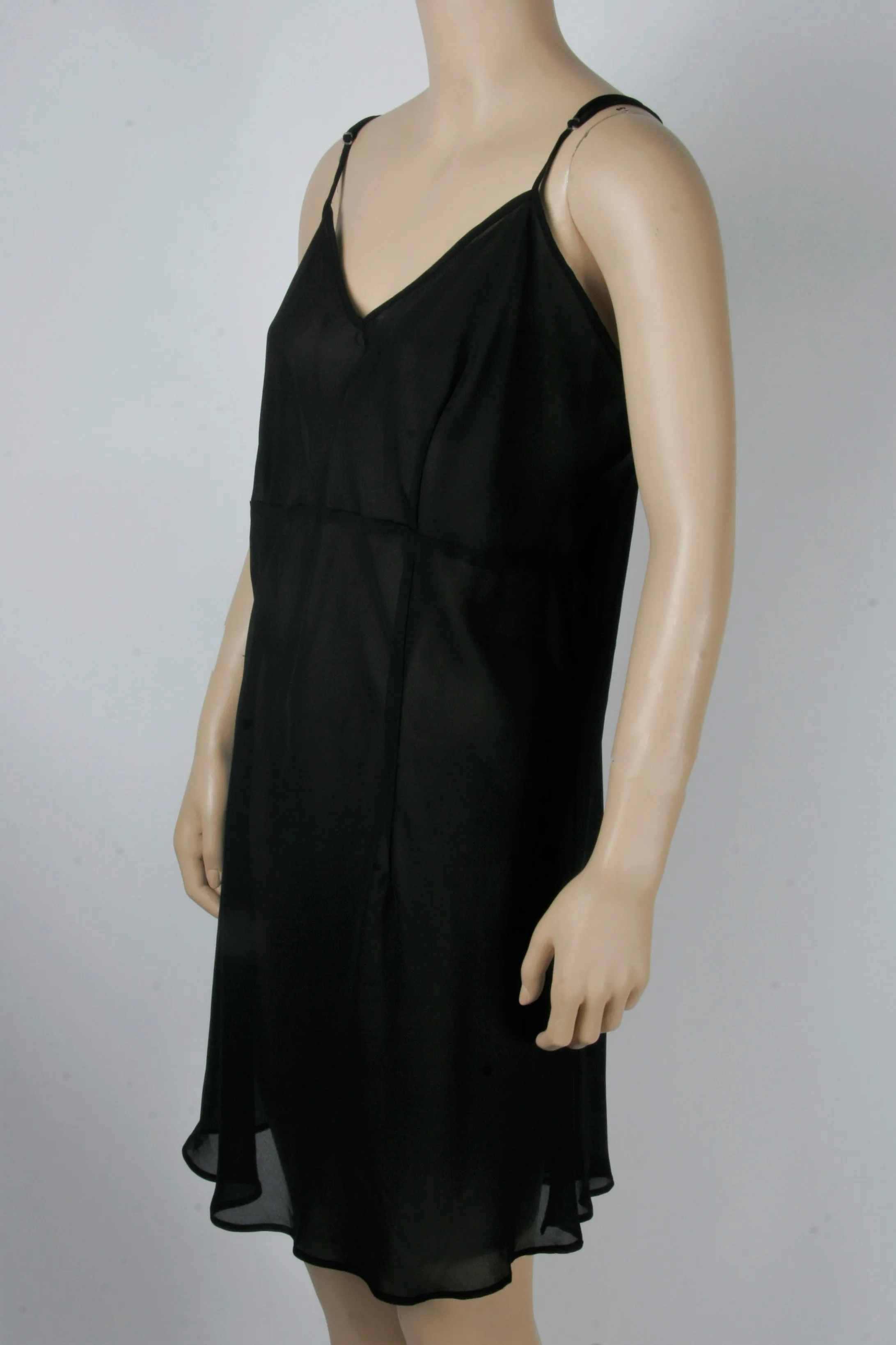 Sheer Chiffon Slip Dress-Size Medium
