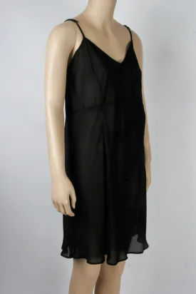 Sheer Chiffon Slip Dress-Size Medium