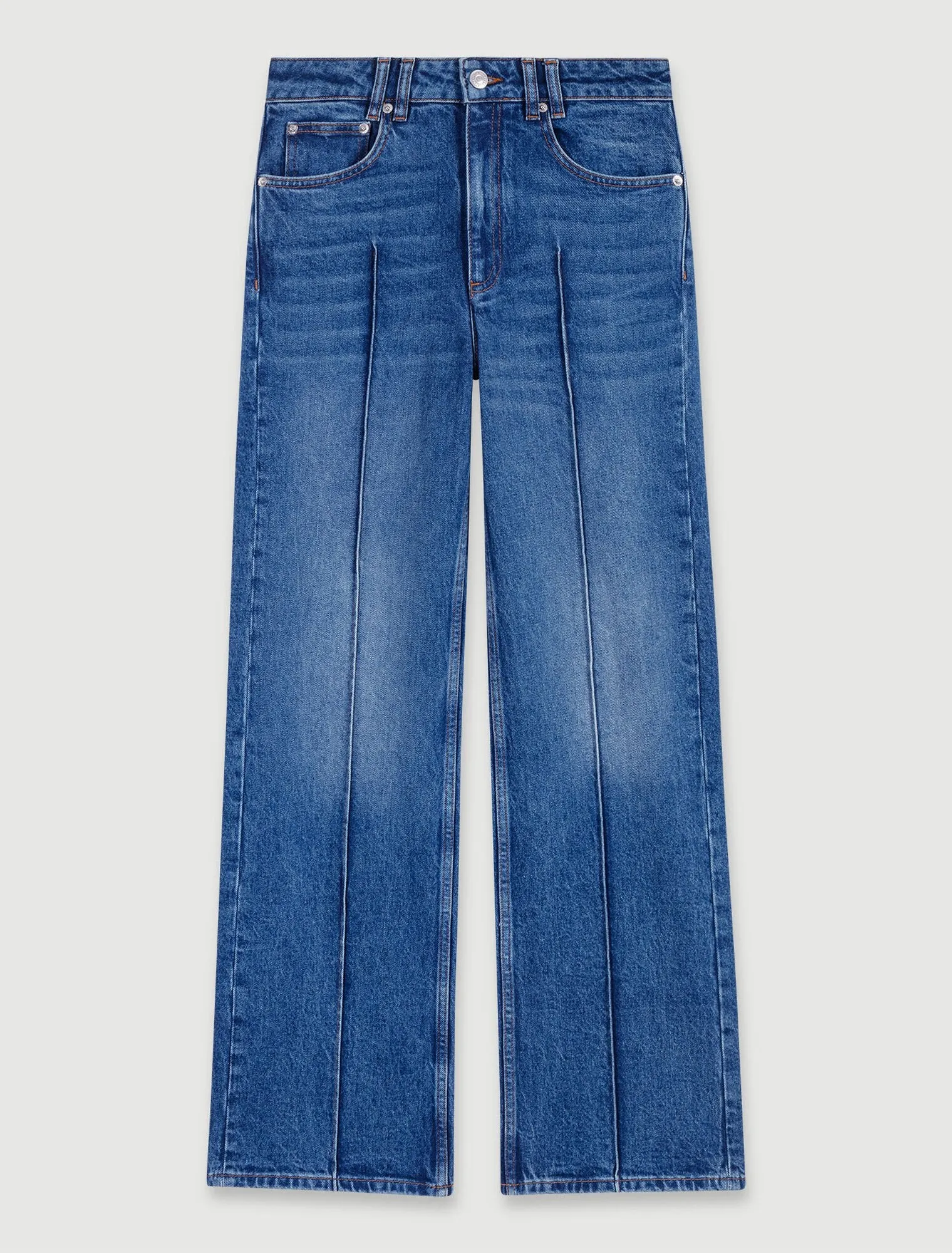 Straight-leg jeans