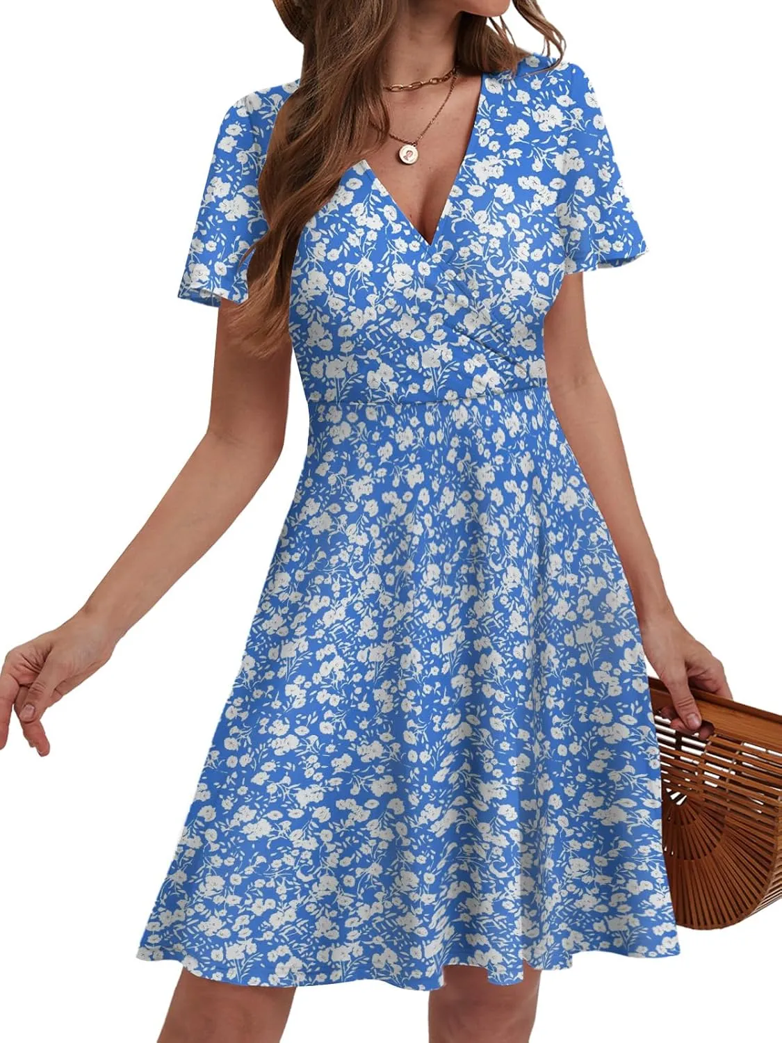 Summer Dresses for Women 2025 Spring Break Essentials Floral Sundresses Elegant Classy Clothes Fashion Outfit Plus Size