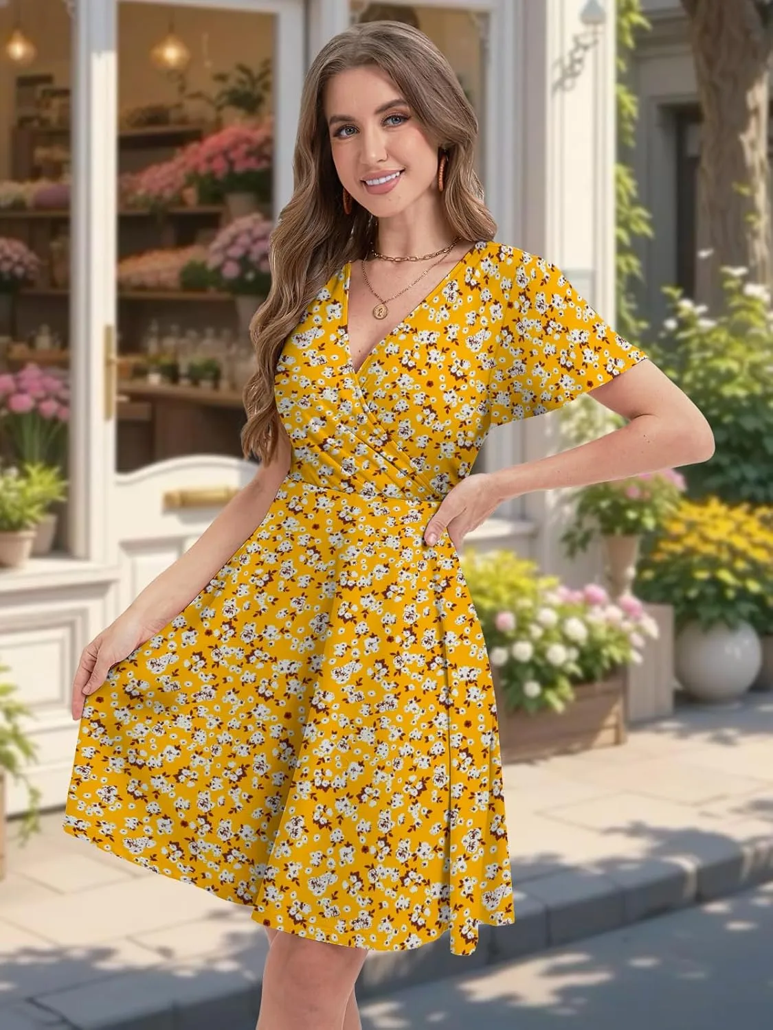 Summer Dresses for Women 2025 Spring Break Essentials Floral Sundresses Elegant Classy Clothes Fashion Outfit Plus Size