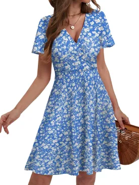 Summer Dresses for Women 2025 Spring Break Essentials Floral Sundresses Elegant Classy Clothes Fashion Outfit Plus Size