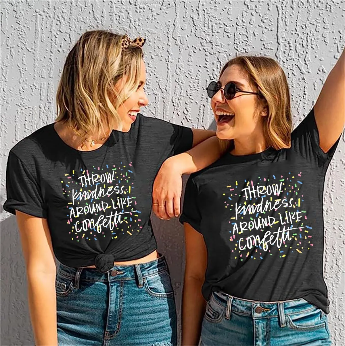 Teacher Shirts for Women Throw Kindness Around Like Confetti Tshirt Inspirational Teacher T Shirt Kindness Tee Top