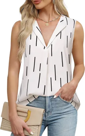 Unixseque Womens Business Casual Tank Top Summer Sleeveless Outfits 2025 Dressy Work Shirts