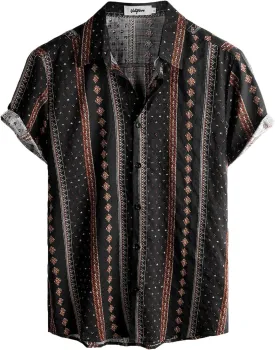 VATPAVE Mens Casual Hawaiian Floral Shirts Short Sleeve Button Down Tropical Shirts Beach Summer Shirts