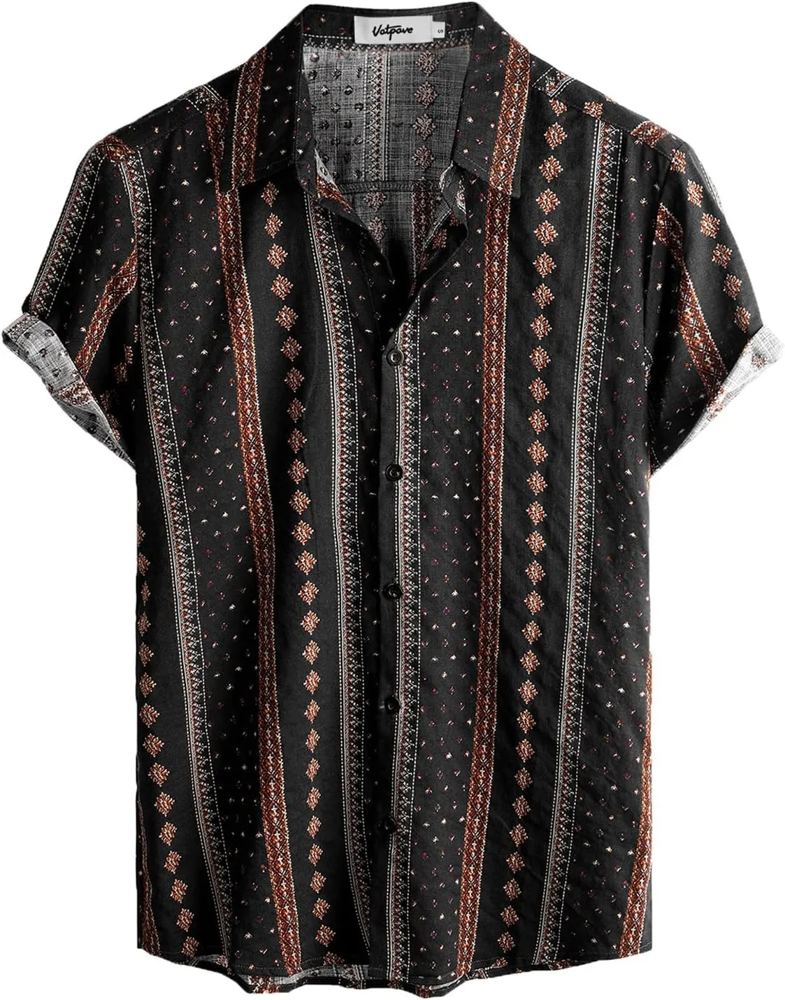VATPAVE Mens Casual Hawaiian Floral Shirts Short Sleeve Button Down Tropical Shirts Beach Summer Shirts