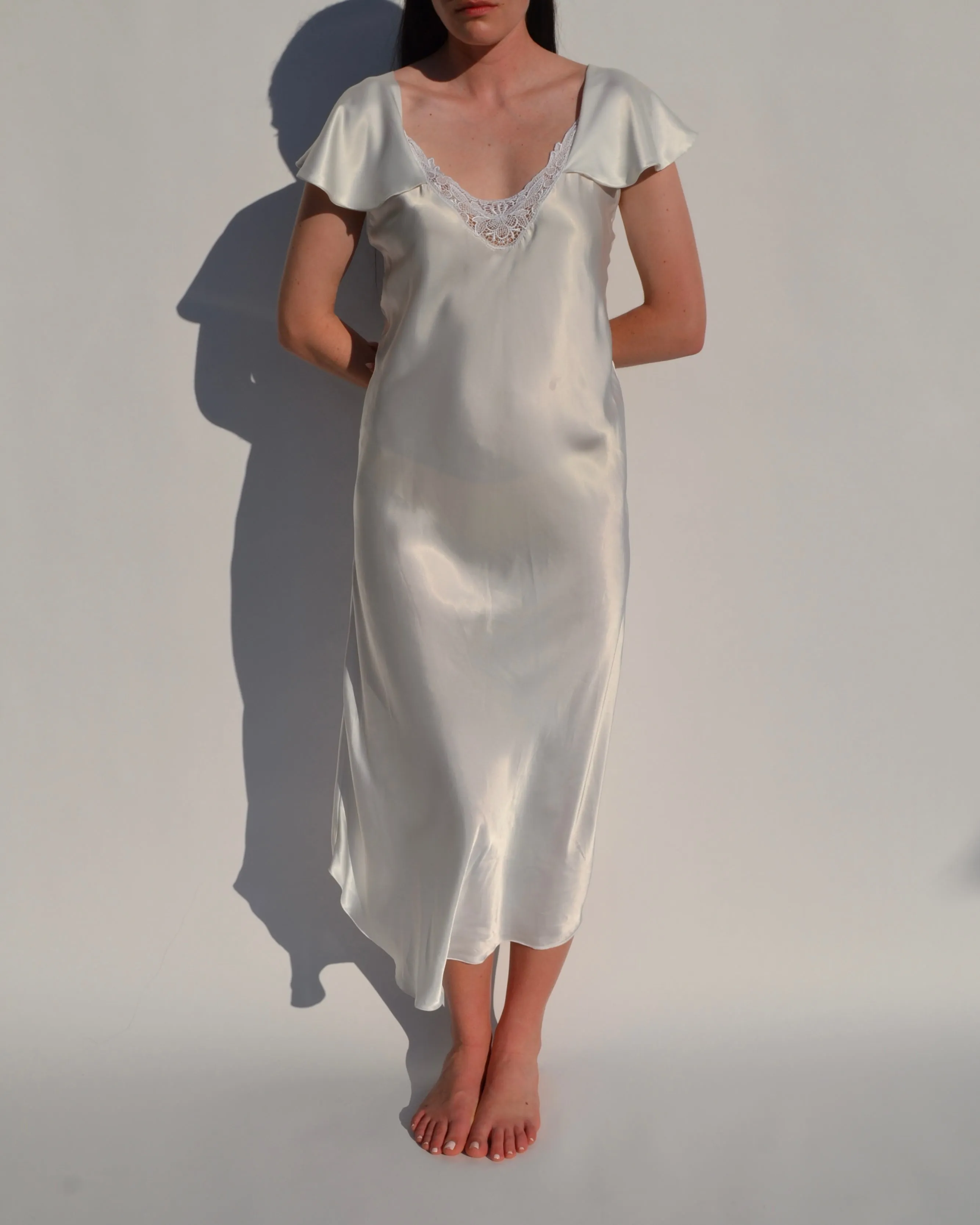 Vintage White Slip Dress