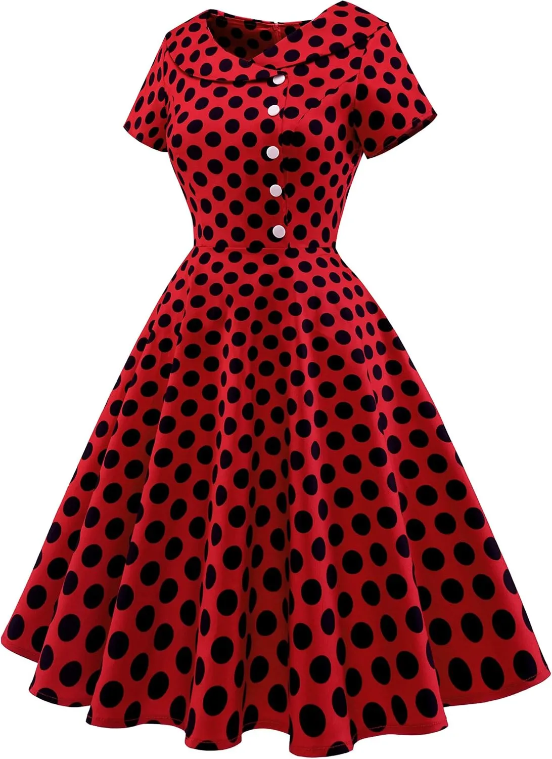 Wedtrend Women's 1950s Vintage Audrey Hepburn Style Cocktail Swing Dresses