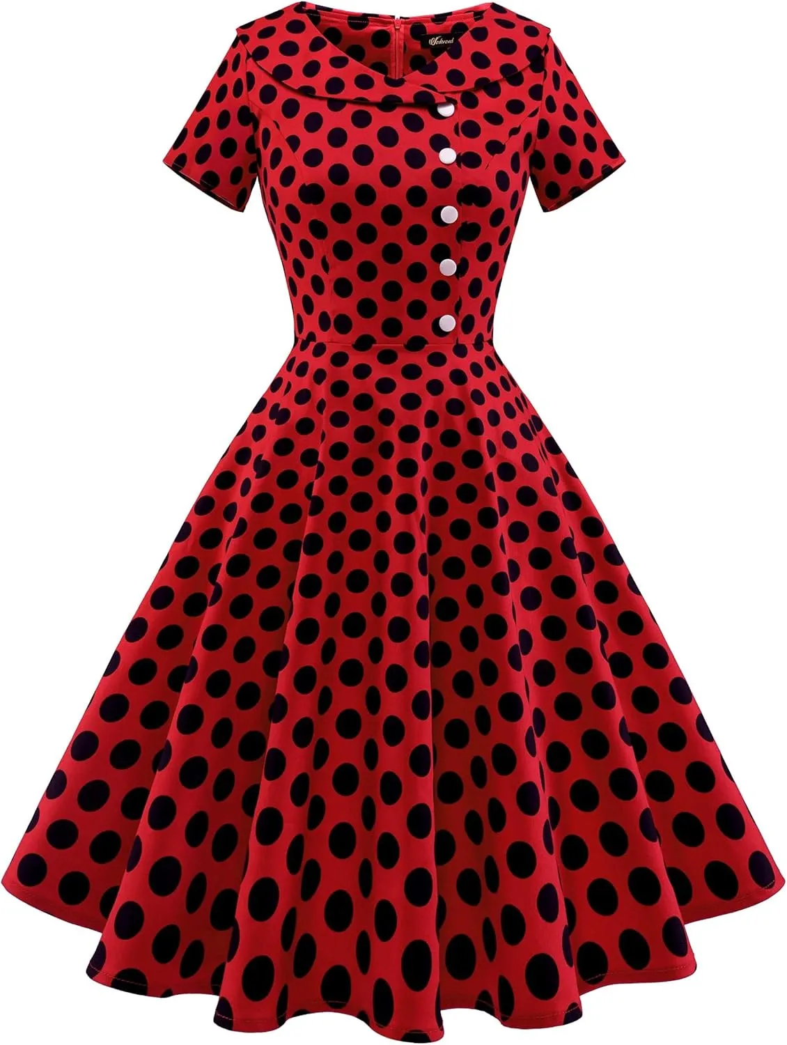 Wedtrend Women's 1950s Vintage Audrey Hepburn Style Cocktail Swing Dresses