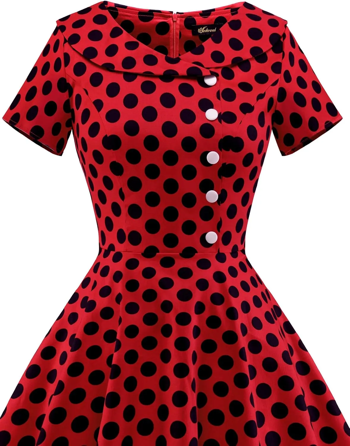 Wedtrend Women's 1950s Vintage Audrey Hepburn Style Cocktail Swing Dresses