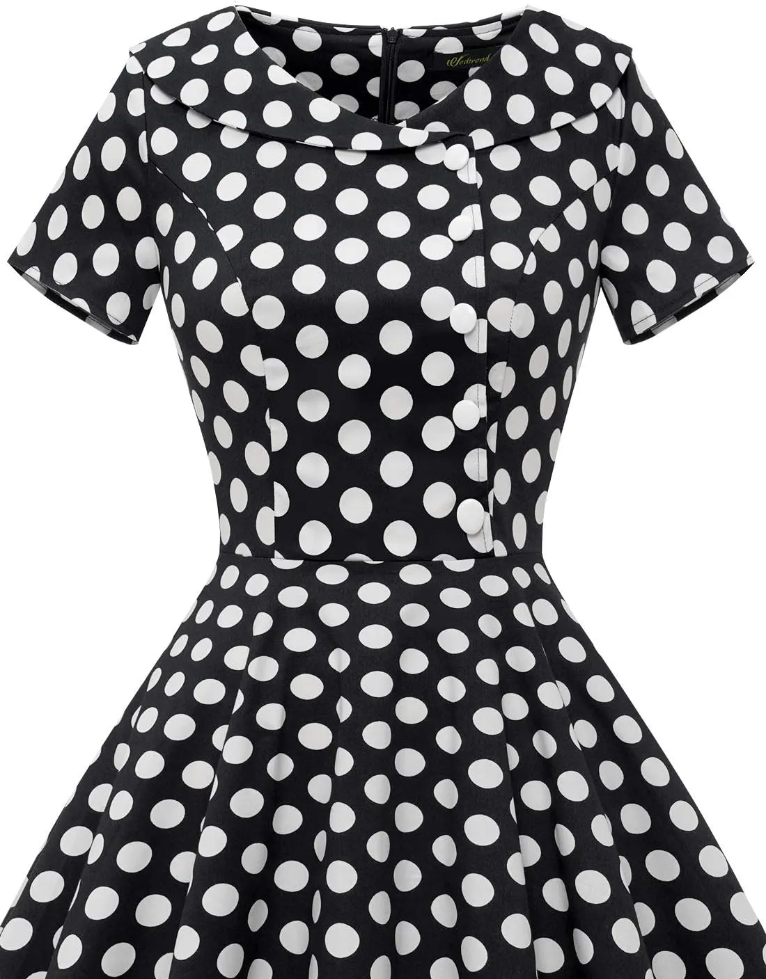 Wedtrend Women's 1950s Vintage Audrey Hepburn Style Cocktail Swing Dresses